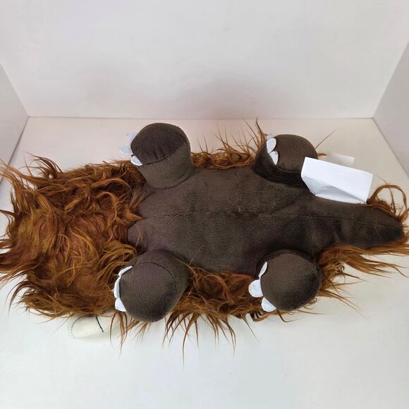 Star Wars Bantha Plush Pillow Jay Franco Mandalorian 14” Brown Shaggy Faux Fur - Picture 6 of 15